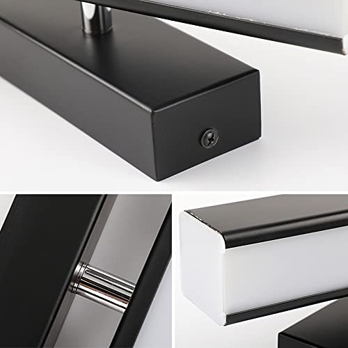 Aplique de pared rectangular LED regulable de metal ultrafino para lectura en dormitorio 6