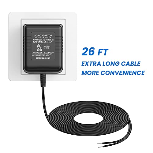 18V 500mA UL Certified Video Doorbell Power Supply Adapter Compatible