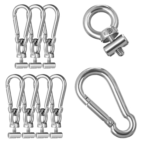 Œillets de fixation INOX 304 antirouille et crochets à ressort pour un arrimage ultra sécurisé