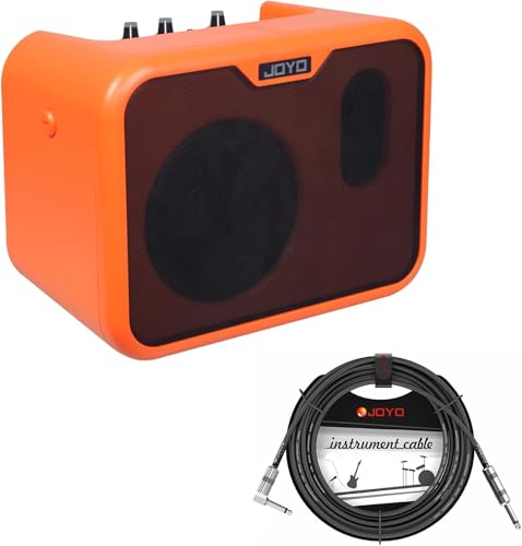 Image of JOYO 10W Small Acoustic Guitar Amplifier with 15ft Guitar Cable Portable Mini Practice Amp Battery Powered Combo Dual Channel (CMA-10A)