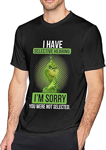 JEWUNO957 The Grin-Ch T-Shirt Leisure Man Short Sleeve T-Shirt (X-Large)