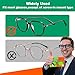 Eyeglass Nose Pads for Glasses - 1.3mm Ultra Thin Silicone Anti-Slip Stick-On Grips, Replacement Anti Slip Nosepads for Plastic Frames Eyeglass Glasses Sunglasses 12 Pairs