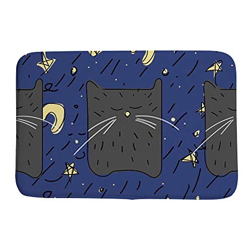 Tapis de bain chat de qualit&eacute; sup&eacute;rieure en velours corail Ruchen - 2