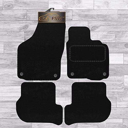 FSW Fits Volkswagen Golf MK6 20082012 Tailored Mats Black Carpet