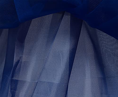 Formal Prom Pageant Wedding Christmas Girls Dresses A-Line Knee Length Tutu Ruffle Dress Princess Party Infant Baby Lace Dress 3-6 (Navy Blue 70) #TOP6