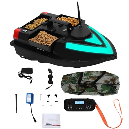 BQDRTMZ RC Fishing Boat 500m/1640.4ft RC Bait Boat 3.28 ft/s