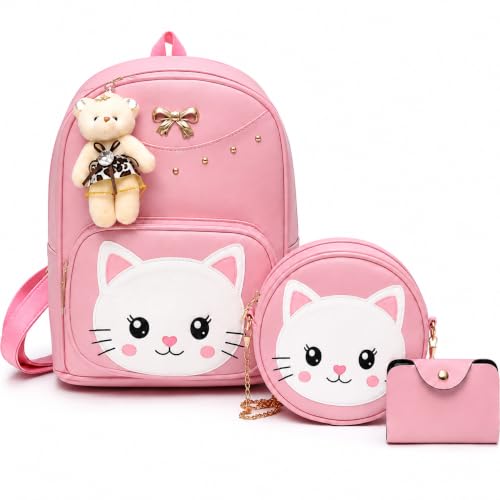 Image of ShopyVid 3-Piece Mini Backpack Set for Women & Girls | Rakhi Gift for Sister | Gift for Girls