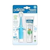 Dr. Brown's Infant-to-Toddler Toothbrush Set, 1.4 Ounce, Blue