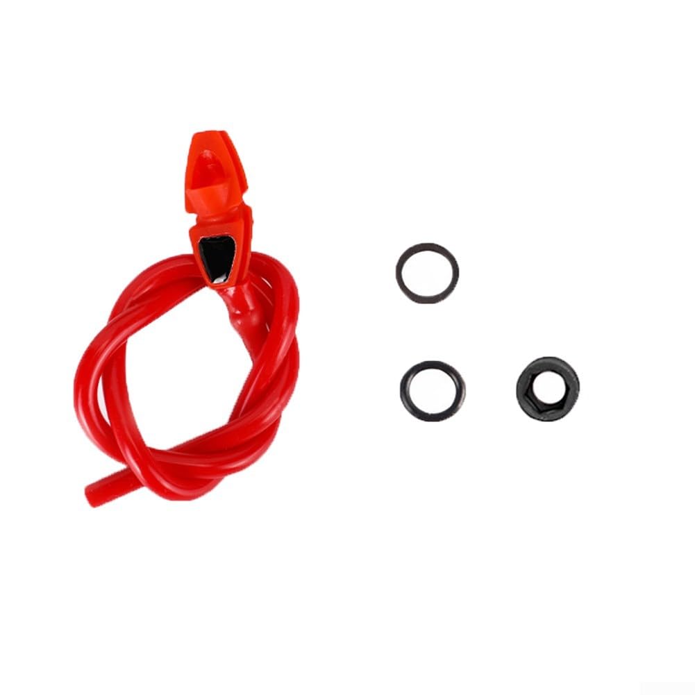 Vootnifig Tube Peep Sight with Clarifier for Compound Bow, 30cm Rubber Tubing for Enhanced Accuracy and Easy Targeting (6X Red)