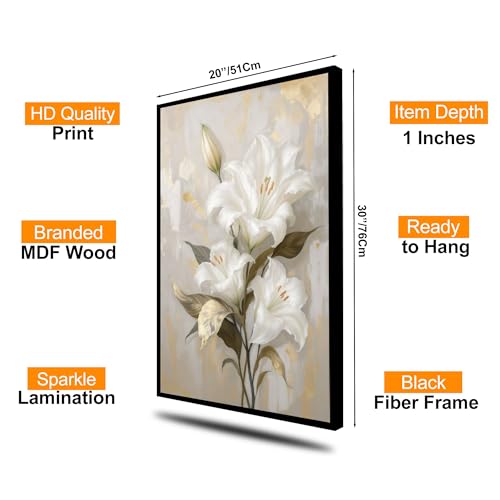Image of The Castle Decor Abstract Art Multiple Frames Wall Painting for Living Room, Bedroom, and Hotels - Wooden Framed Digital Artwork (multicolour, 20x30 Inches)