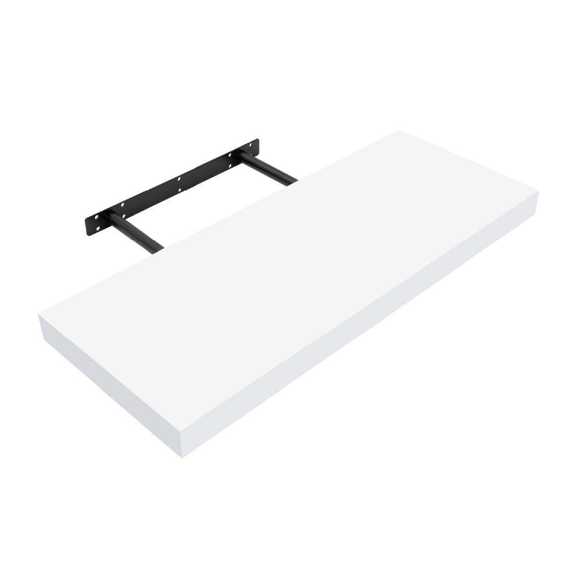 Anika Floating Shelf / 3 Separate Sizes & 4 Colour Options / 3.8cm Thick Hollowboard/Bedroom/Kitchen/Living Room/Office (White, 60cm)