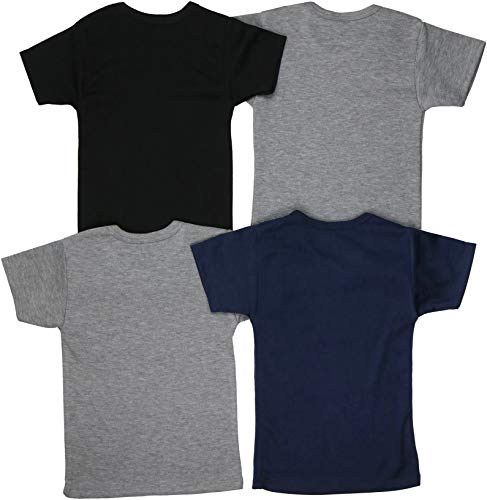 ToBeInStyle Kid's 4 Pack Comfy Cozy 100% Soft Cotton T-Shirts3