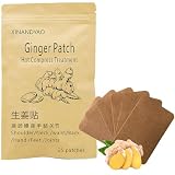 25 Count Ginger Self-Heating Patches | Long-Lasting Comfort for Back, Neck, Shoulders, Knees & Joints | 8-Hour Herbal Warming Pads (12x8cm)