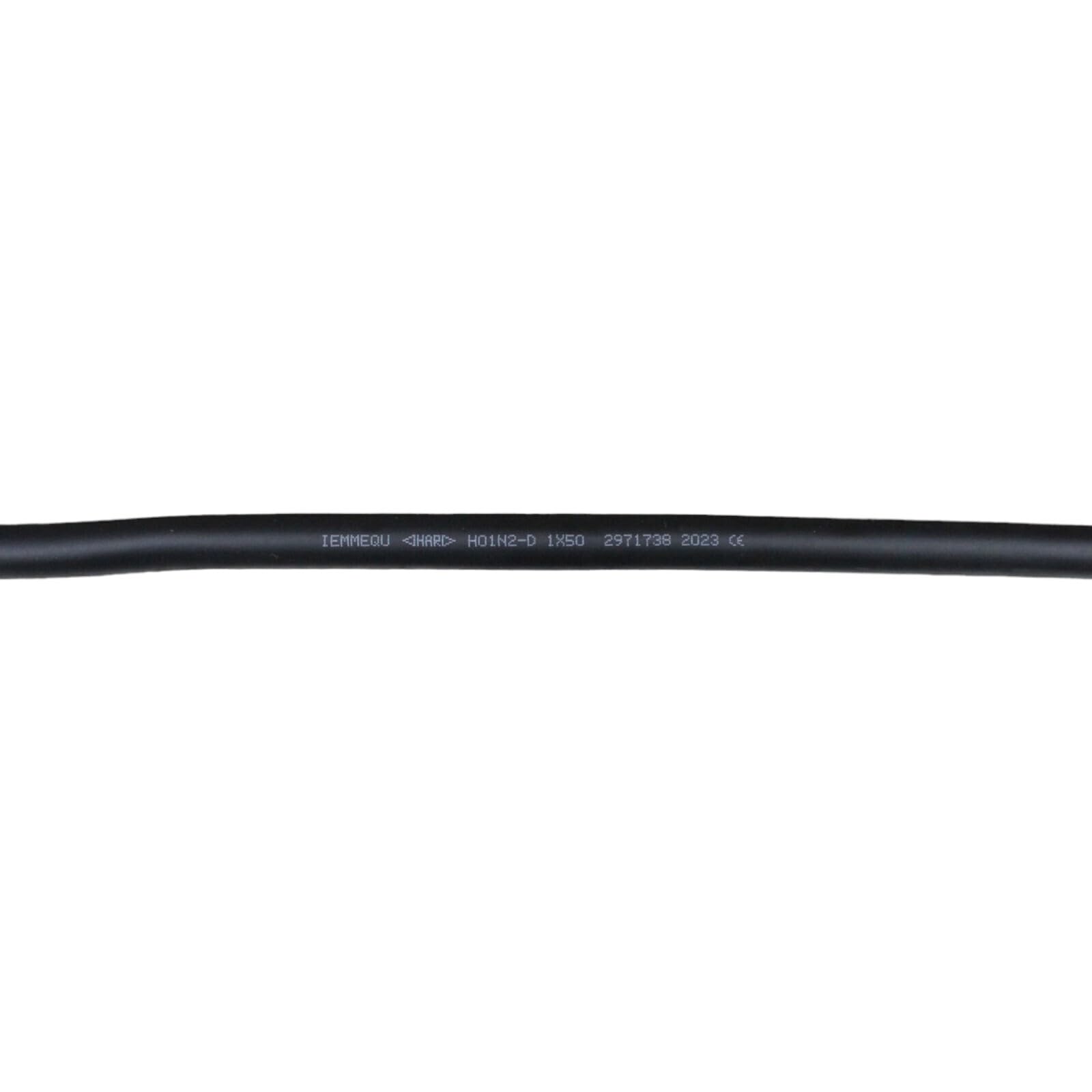 Cable de tierra para soldar HAR H01N2-D (4 m) 200 A o 400 A, terminal de tierra, tamaño: 50 mm², mandril de 13 mm