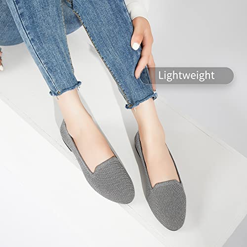 Image of BABUDOG Women's Flats Shoes Shiny Mesh Loafers Shoes Soft Memory Foam Flats