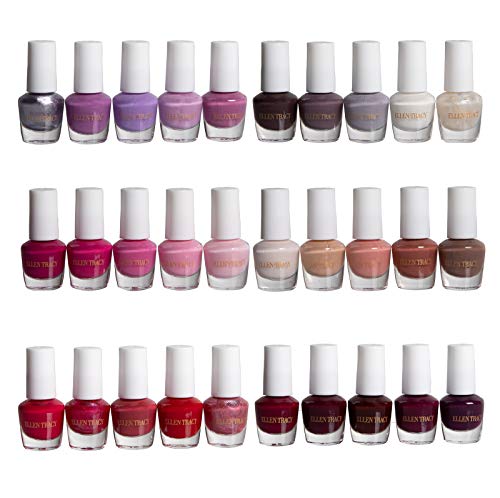 Ellen Tracy Ultimate Nail Polish Collection- 30 Piece Nail Polish Set