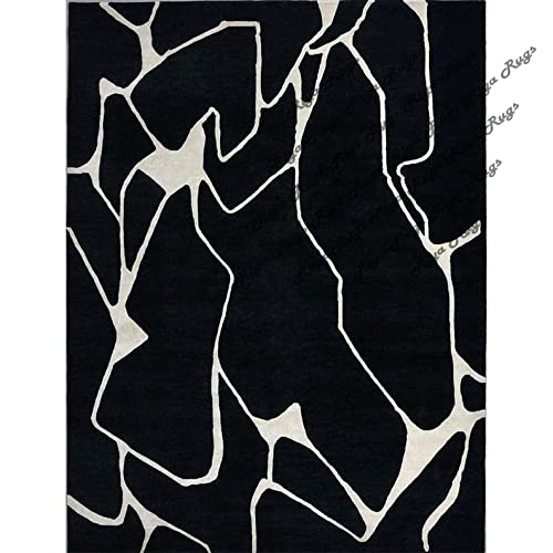 Image of Soft Woolen Modern Collection Tufted Carpet for Living Room Bedroom and Hall Size 6 x 8 Feet Color Multi-N