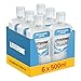 Produktbild Listerine Advanced White milder Geschmack (6 x 500 ml), Mundspülung zur Entfernung hartnäckiger Zahnverfärbungen, für weißere Zähne in nur 1 Woche