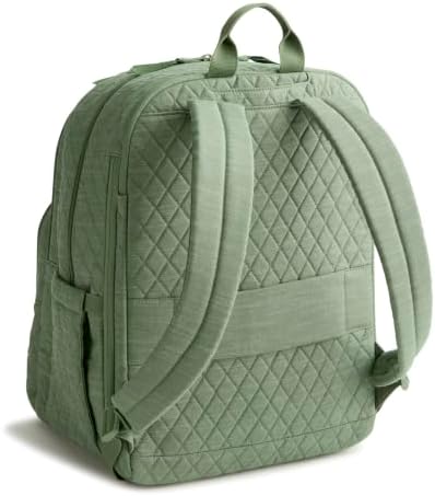 Vera Bradley Premium Cotton XL Bancroft Backpack – Vineyard Green Chambray - 3