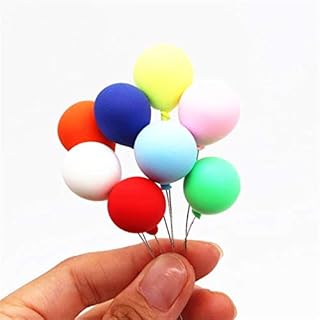 EatingBiting 8 Pack 1:12 Dollhouse Miniature Furniture Accessories Colorful Simulated Balloons Handcraft Ornaments Doll House Furniture Miniature Garden DIY Landscape Accessory