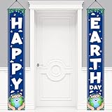 Earth Day Decorations, April 22 Happy Earth Day Banners Porch Sign, Weather-Resistant Environmental Protection Party Supplies for Home & Classroom