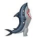 Spooktacular Creations Adult Inflatable Shark Costume, Realistic Gray Shark Blow-up Suit, Full Body Deluxe Halloween Animal Inflatable Costume