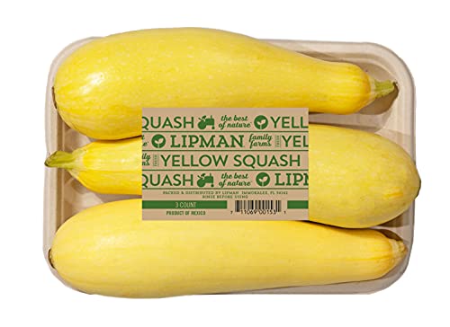 Lipman Yellow Squash, 3 ct Tray