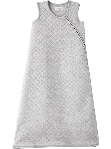 little planet by carter's Baby Wearable Blanket made with Organic Cotton, Light Grey, Medium