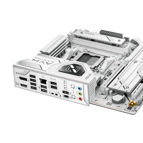 B850M AYW GAMING OC WIFI7 W, Scheda Madre AMD Micro-ATX, 12+2+1 Fasi Alimentazione, DDR5, PCIe 5.0, 3 Slot M.2, Wi-Fi 7, Ethernet Realtek 2.5Gb, USB-C da 20 e 10 Gbps, BIOS FlashBack, Aura Sync - Scheda madre - Immagine 5