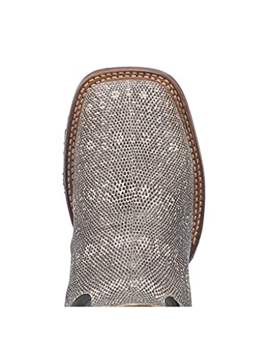 Dan Post Natural/Black Elgin Broad Square Toe Men's Western Boots DP41813