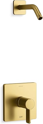 Miniatura 11 de KOHLER Juego de molduras de ducha Parallel Rite-Temp Cromo pulido,Mate negro,Bronce pulido vibrante,Latón cepillado vibrante.,Vibrant Brushed