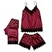 Produktbild sexy Dessous türkis sexy Schlafanzug für Damen Schwarze strümpfe Overknee sexy Dessous Weiss kokett feuchte tücher Bikini Set weinrot Hängen Sie Neck Lace Mesh Eye Unterwäsche