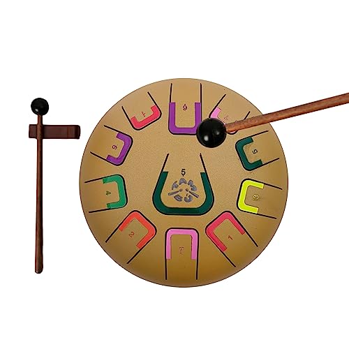 Zungentrommel Juegaconmigo Tambú aus Stahl mit 11 Noten, 20,3 cm