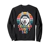 retro siberian husky dad siberian huskies felpa