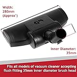 Spares2go Turbo Wheeled Hard Floor Carpet Tool Brush Head compatible with Titan 16L 20L 30L 40L Vacuum Cleaner (35mm) - Image 3