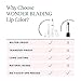 Wonderskin Wonder Blading All Day Lip Stain Peel Off Masque and Reveal Kit - Long Lasting, Waterproof Nude Lip Tint, Transfer Proof Natural Makeup Stain Kit (XOXO)