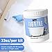 DWIL Tub Paint, Tub and Tile Refinishing Kit 33oz with Tools and 2 Grout Pen, White Bathtub Paint Water Based &Low Odor, Easy to Use Sink for Bathroom Kitchen, Semi-Gloss White, 50-55sq.ft
