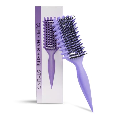 Cepillo para definir el cabello rizado de mujeres y hombres en el lavado diario