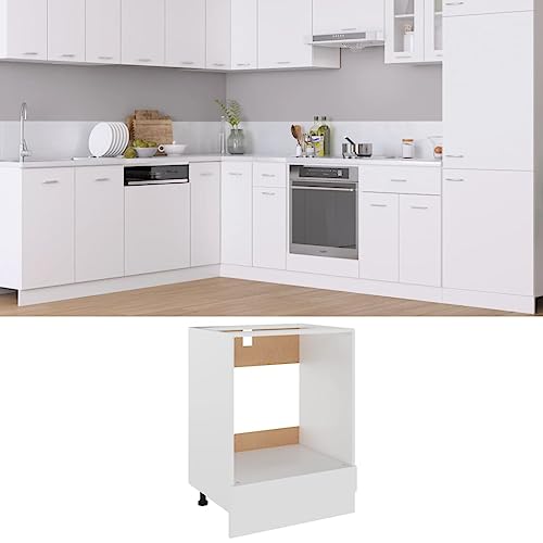Générique Armoire à Four Lyon Blanc 60x46x81,5 cm Bois d’ingénierie,Meubles,Armoires & Meubles de Rangement,Meubles de Cuisine,Blanc,18.9 KG,802497