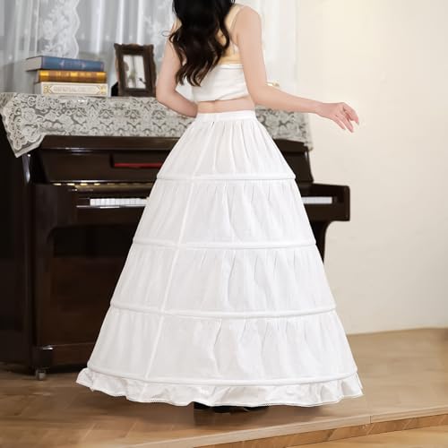 Cotton Hoop Petticoat Skirt For Women Under Dress A-Line Crinoline Bridal Wedding Dress Ball Gown3