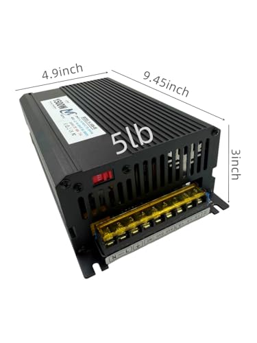 1500W Power Supply Adapter 110V/220 AC to DC 60V 25A Converter Power Supply Switch Transformer for Motor Pump CCTV Security Camera Car Stereo 3D Printer and More LED Device, 240*125*76mm, S-1500-603