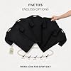 Xact Men’s T-Shirts 5 Pack – 100% Cotton Plain Crew Neck Tees, Regular Fit Short Sleeve Multipack (5-Pack - Solid Black) XXXL #3