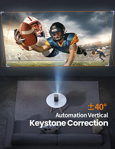 Fatork Mini Projector, 5G Wifi Dlp Smart Portable Movie Projectors, Pocket Monster Outdoor Projector For Phone 1080P Hd Support Wireless Video Travel Short Throw, Compatible With Ios/Android/Hdmi/Usb #TOP3