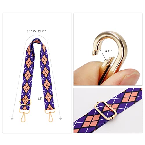 Image of TANOSII Wide Purse Strap Adjustable Replacement Shoulder Crossbody Strap Handbag Strap