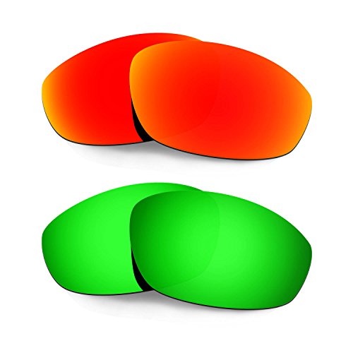 Lentilles de rechange Oakley Whisker rouge vert pour réparer vos lunettes de soleil TAC