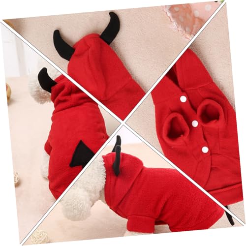 Disfraz Diablo para Perros Pequeños WOONEKY S miniatura 6