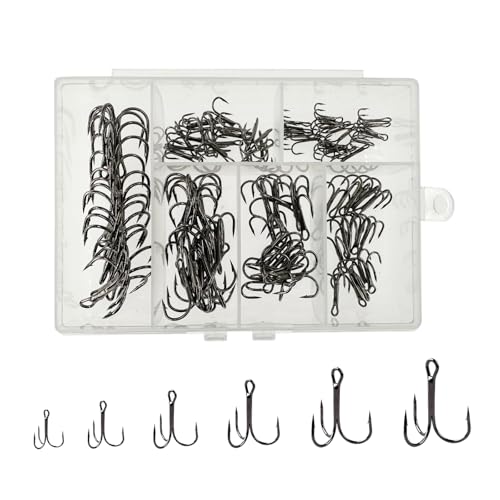 Afmivs 100pcs Treble Hooks