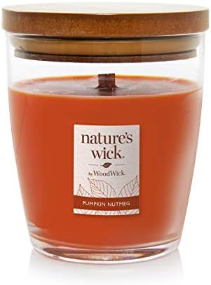 Nature's Wick Pumpkin Nutmet Scented Candle, 10 ounces
