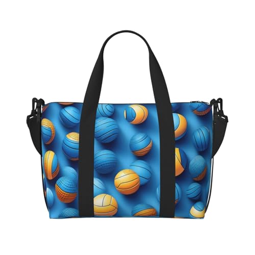 Bolso de mano versátil de voleibol azul: la solución ideal para organizar tu jornada diaria