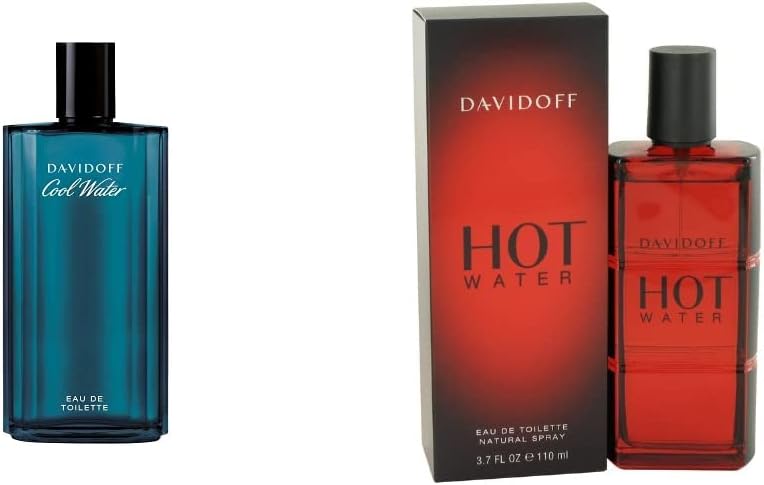 Cool Water Man Eau de Toilette,200 ml (Pack of 1) & Hot Water Homme Eau de Toilette Spray, 110 ml